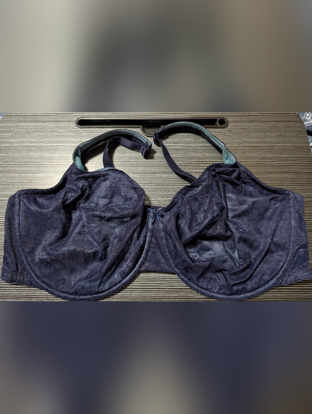 Cacique Modern Lace Covered Unlined Full Coverage Bra with Lace 48G